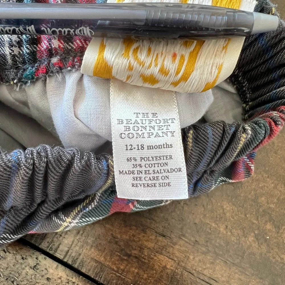 The Beaufort Bonnet baby boy plaid pants. - Picture 2 of 3